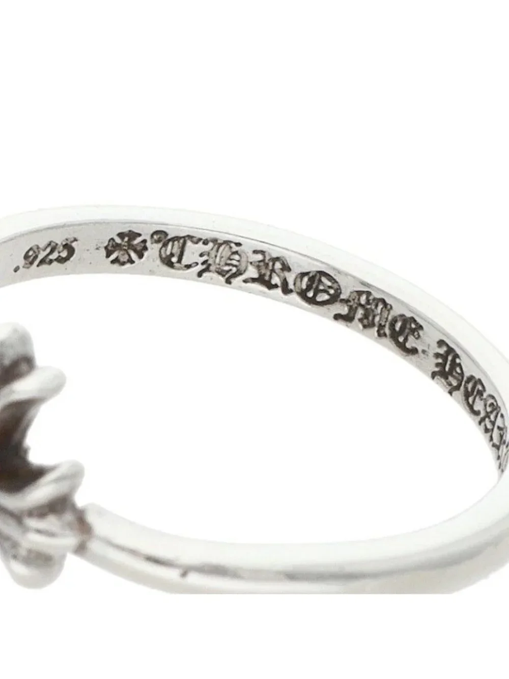 Chrome Hearts Bubblgm CH Crs Bubblegum CH Cross Silver Ring